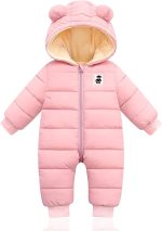 XMWEALTHY Baby Clothes Newborn Boy Girl Snowsuit Winter Coats Infant Jumpsuit Bodysuits Registry Essentials Stuff Gift